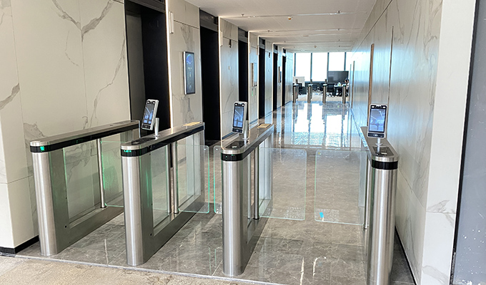 Puerta de torniquete oscilante LD-B504 - Centro de innovación y tecnología de la bahía de Shenzhen